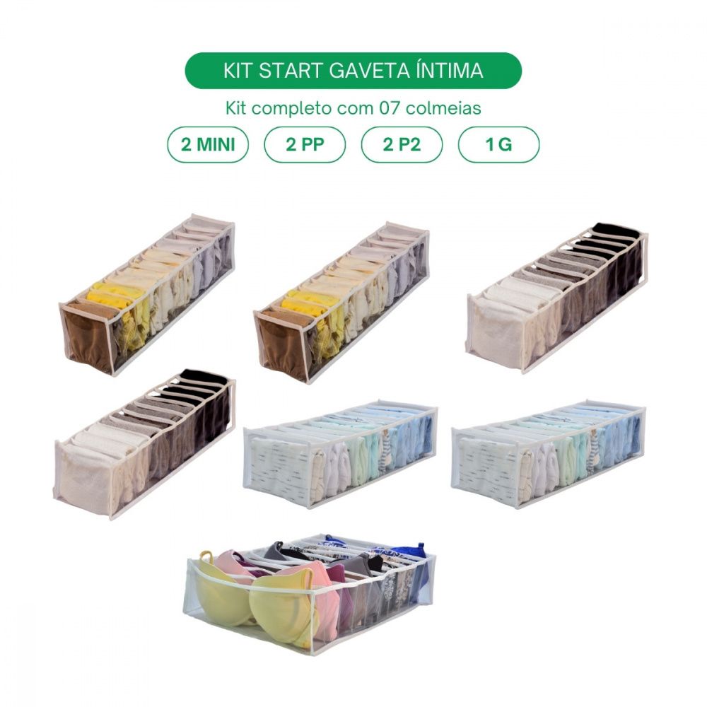 Kit Start Gaveta Íntima Casa e Ordem
